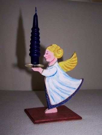 Gyertyatartó angyal.
